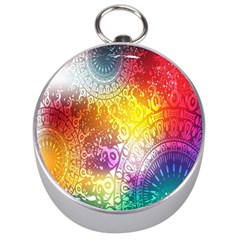 Multi Colour Alpha Silver Compasses by Mariart