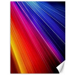 Multicolor Light Beam Line Rainbow Red Blue Orange Gold Purple Pink Canvas 36  X 48   by Mariart