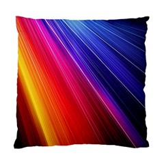 Multicolor Light Beam Line Rainbow Red Blue Orange Gold Purple Pink Standard Cushion Case (one Side)