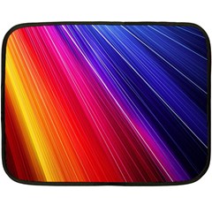 Multicolor Light Beam Line Rainbow Red Blue Orange Gold Purple Pink Double Sided Fleece Blanket (mini)  by Mariart