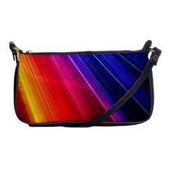 Multicolor Light Beam Line Rainbow Red Blue Orange Gold Purple Pink Shoulder Clutch Bags by Mariart