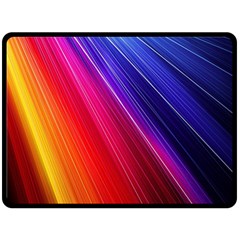 Multicolor Light Beam Line Rainbow Red Blue Orange Gold Purple Pink Fleece Blanket (large)  by Mariart