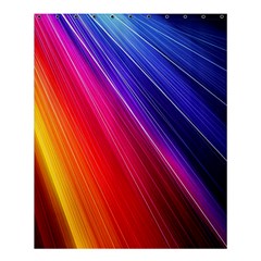 Multicolor Light Beam Line Rainbow Red Blue Orange Gold Purple Pink Shower Curtain 60  X 72  (medium)  by Mariart