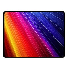 Multicolor Light Beam Line Rainbow Red Blue Orange Gold Purple Pink Double Sided Fleece Blanket (small)  by Mariart