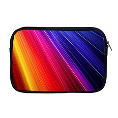 Multicolor Light Beam Line Rainbow Red Blue Orange Gold Purple Pink Apple Macbook Pro 17  Zipper Case by Mariart