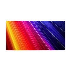 Multicolor Light Beam Line Rainbow Red Blue Orange Gold Purple Pink Yoga Headband by Mariart