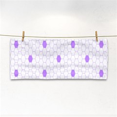 Purple White Hexagon Dots Cosmetic Storage Cases