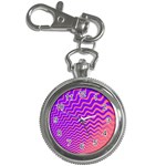 Original Resolution Wave Waves Chevron Pink Purple Key Chain Watches Front