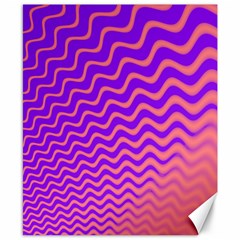 Original Resolution Wave Waves Chevron Pink Purple Canvas 8  X 10  by Mariart