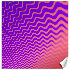 Original Resolution Wave Waves Chevron Pink Purple Canvas 16  X 16   by Mariart