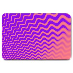 Original Resolution Wave Waves Chevron Pink Purple Large Doormat 