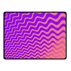 Original Resolution Wave Waves Chevron Pink Purple Fleece Blanket (small) by Mariart