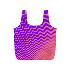 Original Resolution Wave Waves Chevron Pink Purple Full Print Recycle Bags (s)  by Mariart