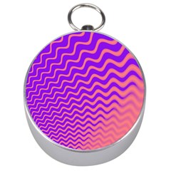 Original Resolution Wave Waves Chevron Pink Purple Silver Compasses by Mariart