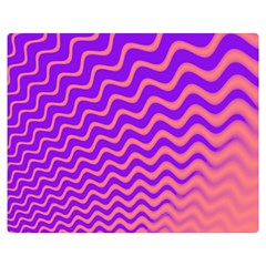 Original Resolution Wave Waves Chevron Pink Purple Double Sided Flano Blanket (medium)  by Mariart