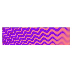 Original Resolution Wave Waves Chevron Pink Purple Satin Scarf (oblong)