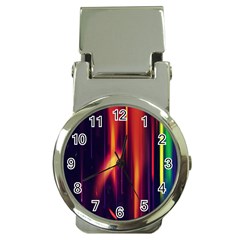 Perfection Graphic Colorful Lines Money Clip Watches