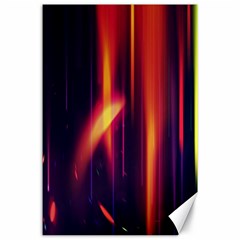 Perfection Graphic Colorful Lines Canvas 24  X 36 