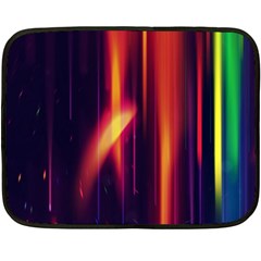 Perfection Graphic Colorful Lines Double Sided Fleece Blanket (mini)  by Mariart