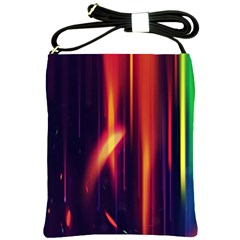 Perfection Graphic Colorful Lines Shoulder Sling Bags