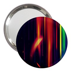 Perfection Graphic Colorful Lines 3  Handbag Mirrors by Mariart