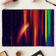 Perfection Graphic Colorful Lines Cosmetic Bag (xxxl)  by Mariart