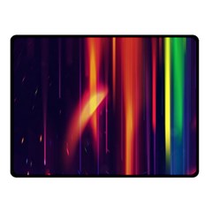 Perfection Graphic Colorful Lines Double Sided Fleece Blanket (small)  by Mariart