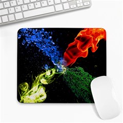 Perfect Amoled Screens Fire Water Leaf Sun Large Mousepads