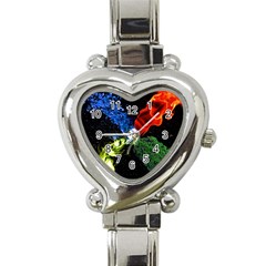 Perfect Amoled Screens Fire Water Leaf Sun Heart Italian Charm Watch by Mariart