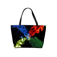 Perfect Amoled Screens Fire Water Leaf Sun Shoulder Handbags