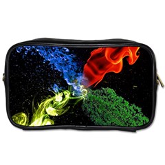 Perfect Amoled Screens Fire Water Leaf Sun Toiletries Bags by Mariart