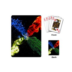 Perfect Amoled Screens Fire Water Leaf Sun Playing Cards (mini)  by Mariart