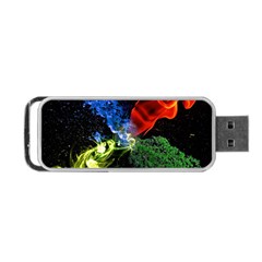 Perfect Amoled Screens Fire Water Leaf Sun Portable Usb Flash (two Sides) by Mariart