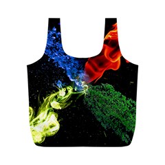 Perfect Amoled Screens Fire Water Leaf Sun Full Print Recycle Bags (m) 