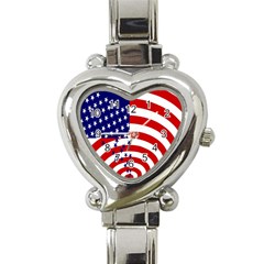 Star Line Hole Red Blue Heart Italian Charm Watch