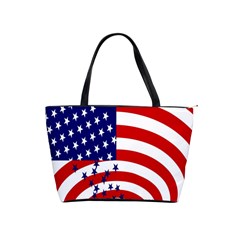 Star Line Hole Red Blue Shoulder Handbags