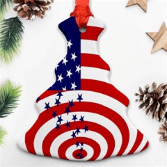 Star Line Hole Red Blue Christmas Tree Ornament (two Sides) by Mariart