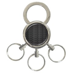 Rabstol Net Black White Space Light 3-ring Key Chains by Mariart