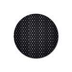 Rabstol Net Black White Space Light Rubber Coaster (Round)  Front