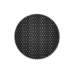 Rabstol Net Black White Space Light Magnet 3  (round)