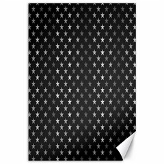 Rabstol Net Black White Space Light Canvas 12  X 18  