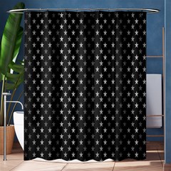 Rabstol Net Black White Space Light Shower Curtain 60  X 72  (medium) 