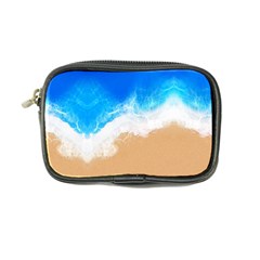 Sand Beach Water Sea Blue Brown Waves Wave Coin Purse