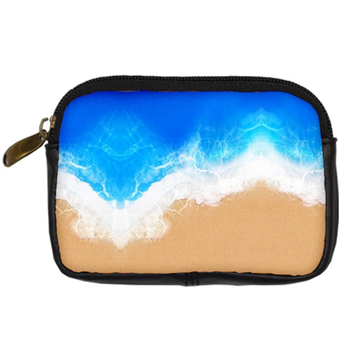 Sand Beach Water Sea Blue Brown Waves Wave Digital Camera Cases