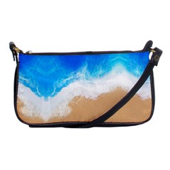 Sand Beach Water Sea Blue Brown Waves Wave Shoulder Clutch Bags