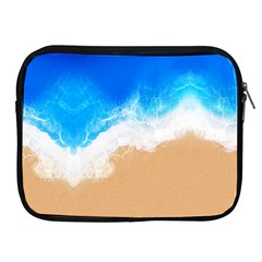 Sand Beach Water Sea Blue Brown Waves Wave Apple Ipad 2/3/4 Zipper Cases by Mariart