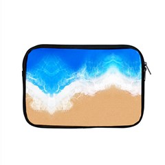 Sand Beach Water Sea Blue Brown Waves Wave Apple Macbook Pro 15  Zipper Case by Mariart