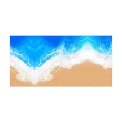 Sand Beach Water Sea Blue Brown Waves Wave Yoga Headband by Mariart