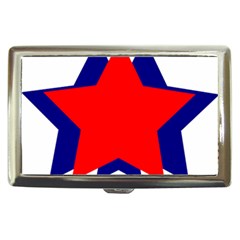 Stars Red Blue Cigarette Money Cases by Mariart