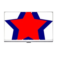 Stars Red Blue Business Card Holders by Mariart